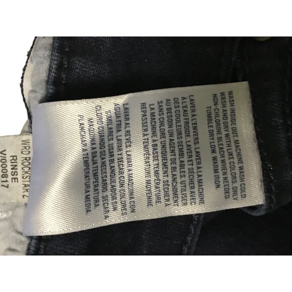 Old Navy The Rockstar Womens 20 Black Jeans Denim Skinny Dark Wash - Picture 5 of 9